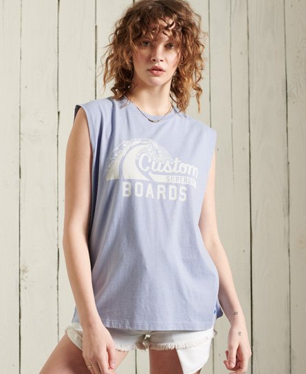 Klassisk Cali Surf-tanktopp med logo