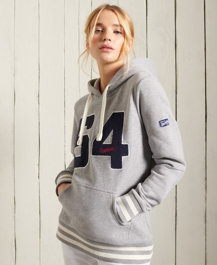 Superdry Womens Sport Label Diagonal Hoodie Size 14