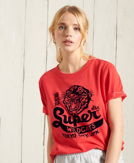 Superdry Varsity T-shirt med velour