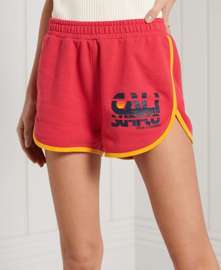 Superdry Women’s Cali Jersey Shorts Red / Roccoco - Size: 8