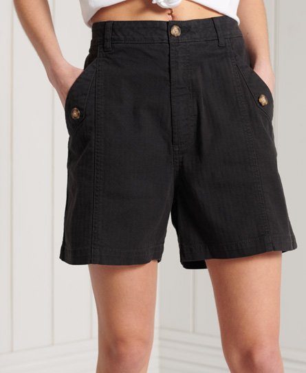 Superdry Women’s Utility Shorts Black / Washed Black - Size: 8