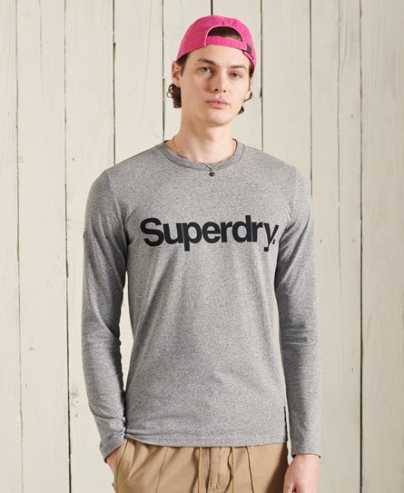 Superdry Camiseta de manga larga con gráfico de inspiración militar