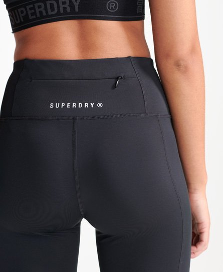 Superdry Womens Training Lock Up Leggings, Fitted: A Body-Sculpting Fit  Richest Navy Size 6