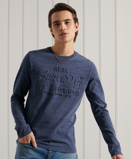 Superdry Langærmet VIntage Logo top med præg