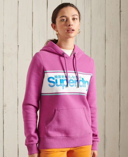 Superdry Klassisk Core Logo-hettegenser