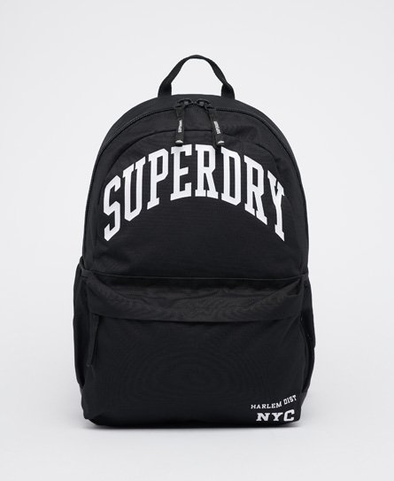 black backpack superdry
