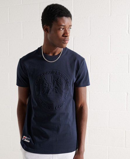 Superdry Men's Expedition Emboss T-shirt Navy / Deep Navy - Size: S