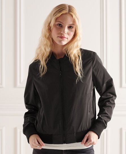 bomber jacket women's black