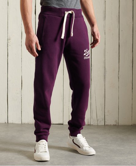 superdry purple joggers