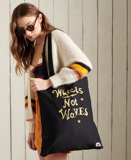 Superdry Tote i canvas med grafik