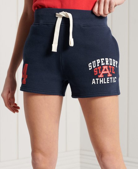 Superdry Women’s Track & Field Shorts Blue / Regal Navy - Size: 8