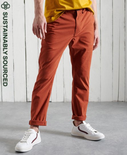 Pantalones chinos ajustados de algodón orgánico Core