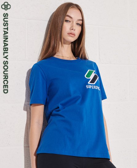 Superdry Camiseta de chenilla de algodón orgánico Sportstyle