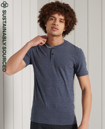 Organic Cotton Short Sleeved Henley T-Shirt