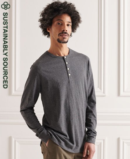 Organic Cotton Lightweight Essential Henley Top