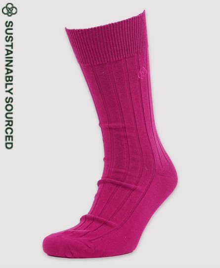 Geribde casual sokken van biologisch katoen
