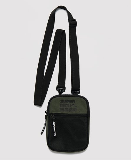 SUPERDRY JPN Sport Pouch Bag - Chive Green NEW India