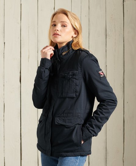 Superdry Women’s Classic Rookie Borg Jacket Navy / Washed Navy - Size: 8