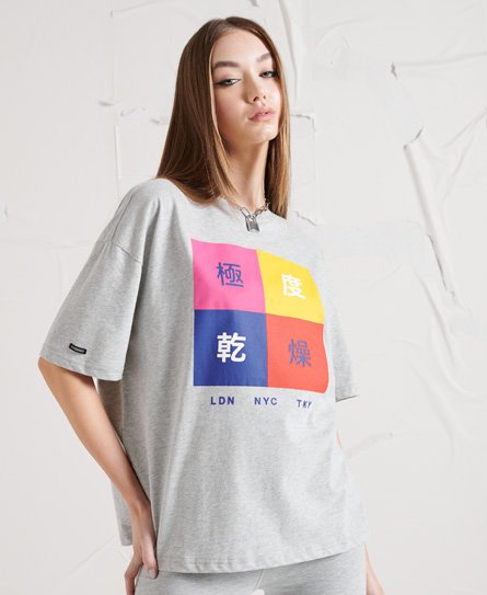Superdry Camiseta con bloques de color con'símbolos