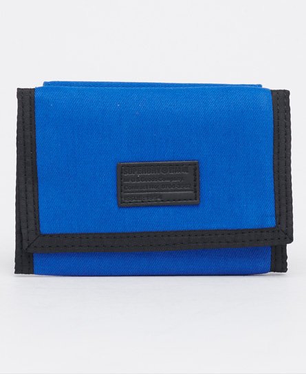 Superdry Workwear Velco Wallet In Blue