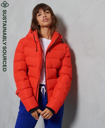 Superdry Hooded Spirit Taped Puffer Giacca Donna 