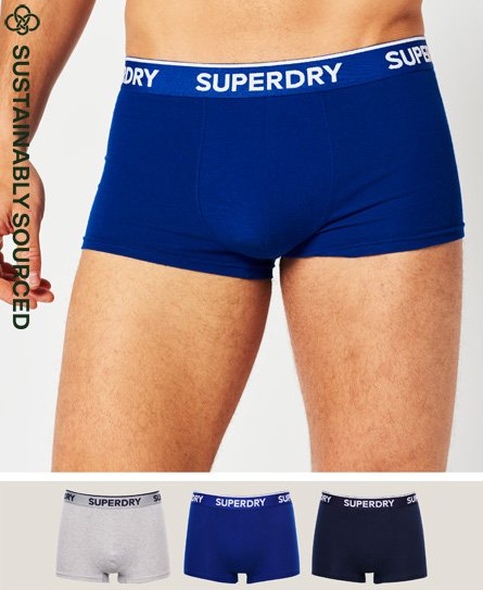 Superdry Klassiske underbukser, 3-pak, fremstillet i økologisk bomuld