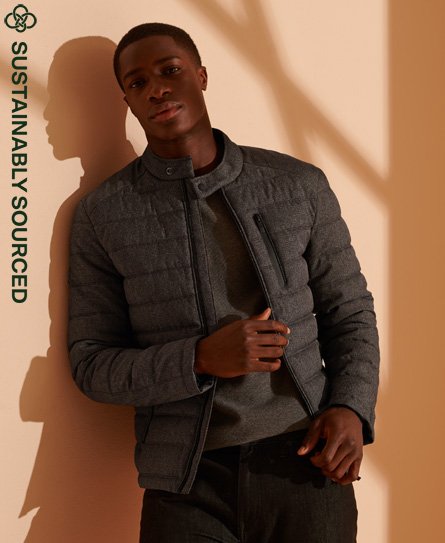 commuter quilted biker jacket