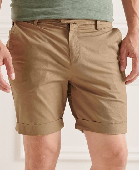 Superdry Men’s Paperweight Chino Shorts Beige / Classic Tan - Size: 30