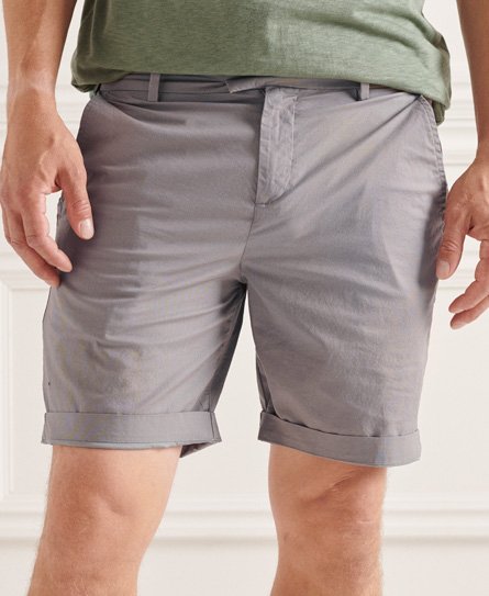 Superdry Men’s Paperweight Chino Shorts Light Grey / Flat Grey - Size: 30