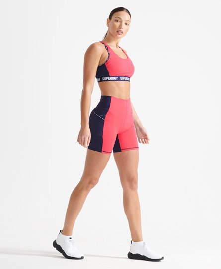 Superdry Gym Panel Sports Bra Pink