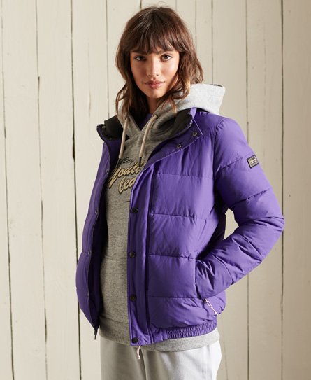 lilac padded jacket