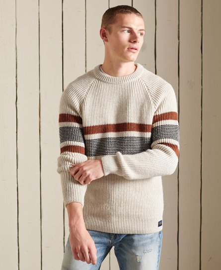 harlo zig zag crew jumper