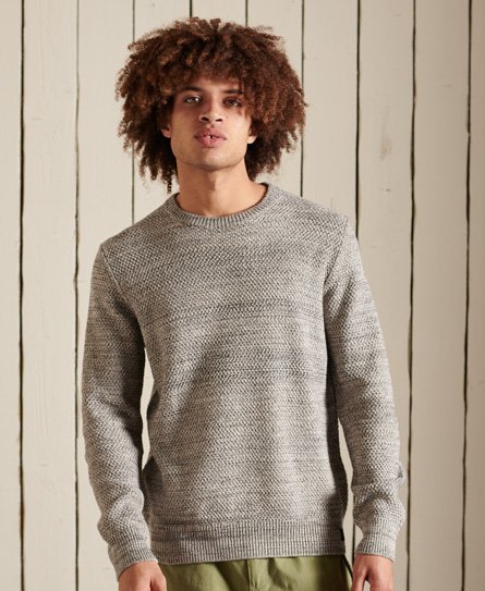 Sweter z okrągłym dekoltem z teksturowanej dzianiny Twist 