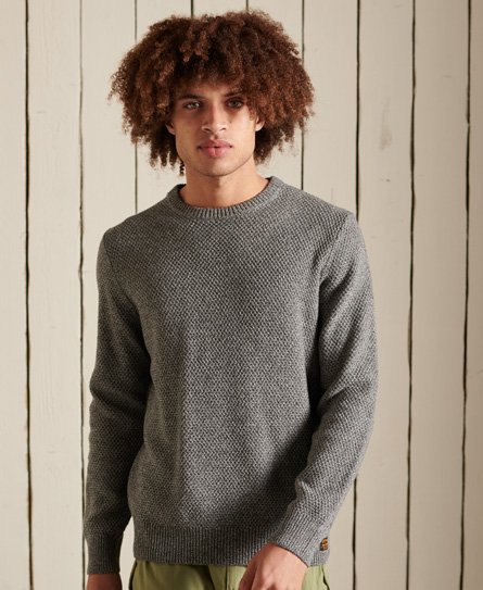 Sweter z okrągłym dekoltem z teksturowanej dzianiny Twist 