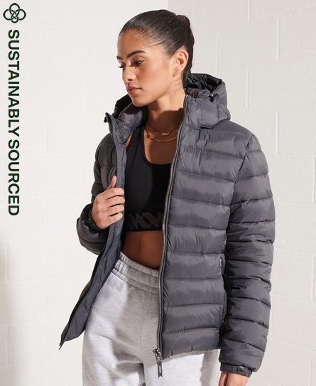 superdry grey puffer jacket