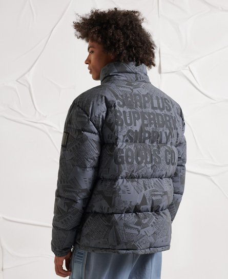 Kwd reflective puffer outlet jacket