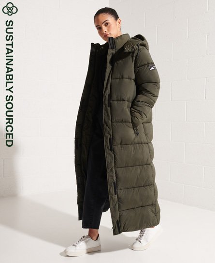 Women S Long Coats Longline Puffer, Womens Longline Coat