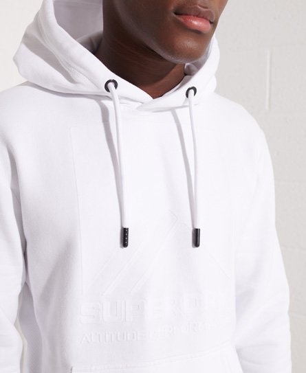 Mens Mountain Sport Block Hoodie in Optic Superdry UK