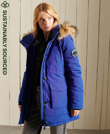 Parka de plumón Aiko Everest Superdry Mujer Ropa de Chaquetas de Plumíferos y chaquetas acolchadas 