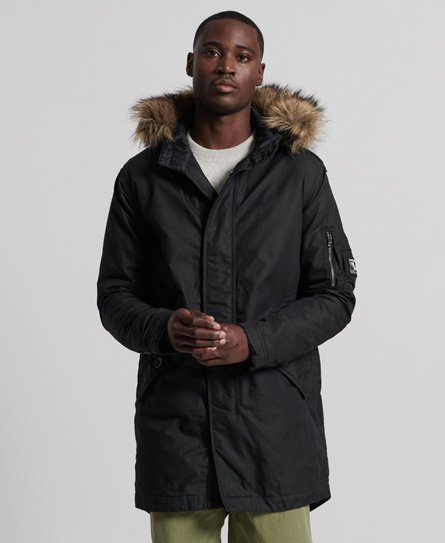 superdry fur hooded jacket