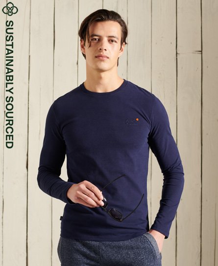Superdry Men’s Organic Cotton Vintage Embroidered Top Navy / Rich Navy - Size: XS