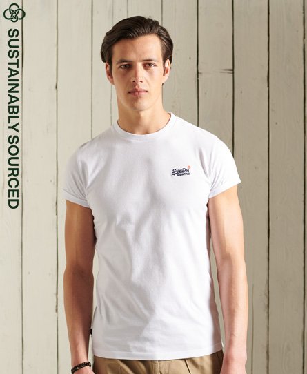 Superdry Men’s Organic Cotton T-Shirt Triple Pack White / Optic/Mcqueen Marl/Black - Size: XS