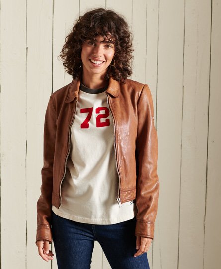 Stemmen Perforatie Relatie Women's Leather Jackets | Biker & Racer Styles | Superdry US