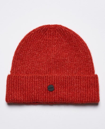 Superdry Women's Luxe Beanie Red / Flame Marl