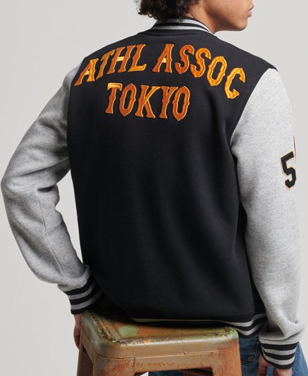 Giacca bomber in jersey Vintage Collegiate