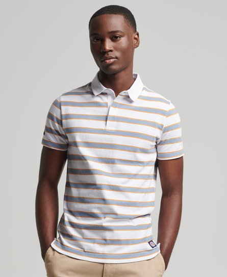 Organic Cotton Academy Stripe Polo Shirt
