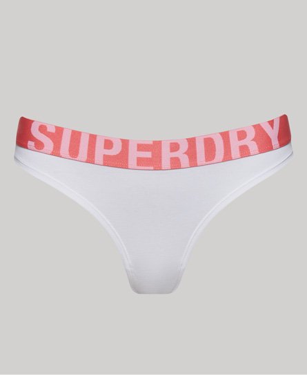Superdry Organic Cotton Large Logo Bikini Briefs - Womens Sale Womens  Accessories