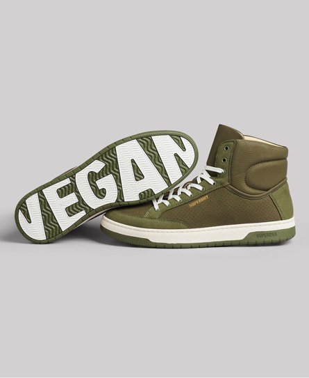 Hoge vegan Vintage basketsneakers