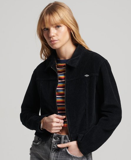 Cropped Cord Jacket