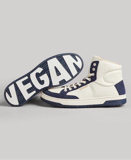 Zapatillas de baloncesto veganas de caña alta con logotipo Vintage Logo Premium